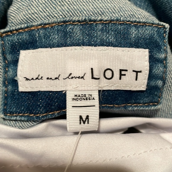Loft denim jacket boxy style Size M - Picture 9 of 10